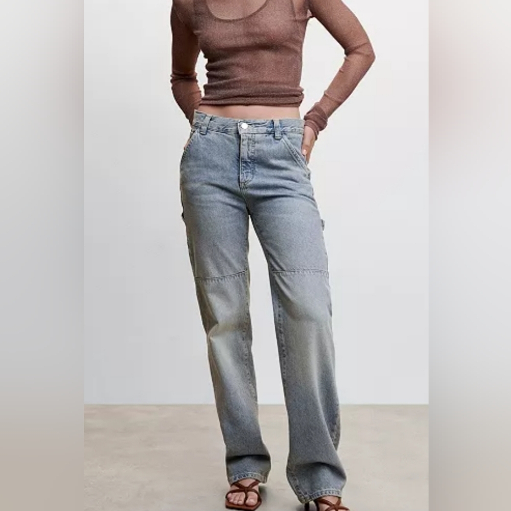 Mango Outlet Carpenter Cargo Jeans